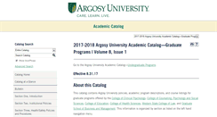 Desktop Screenshot of catalog.argosy.edu